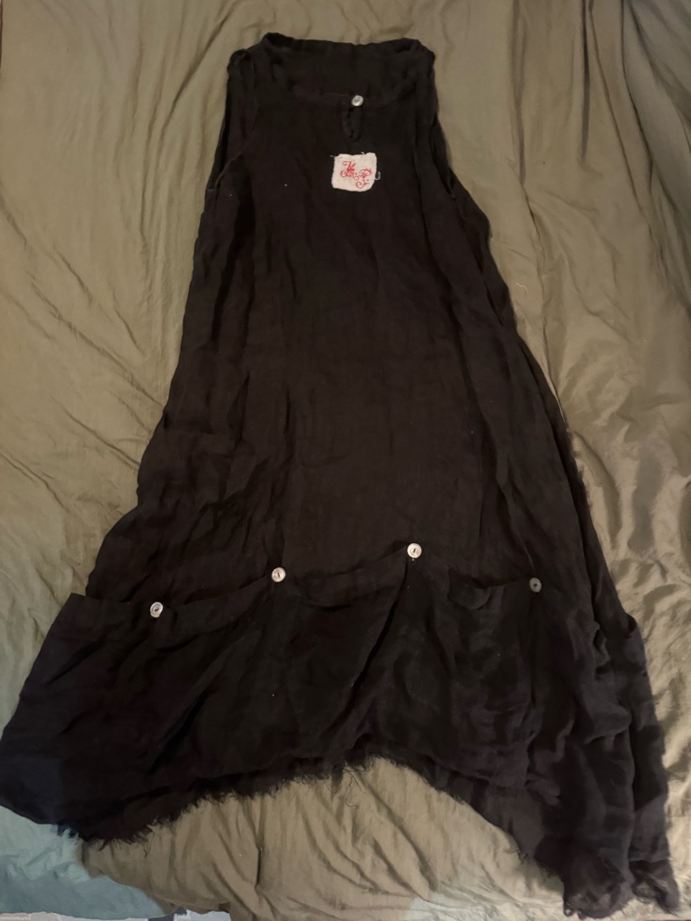 Magnolia Pearl Black Sleeveless Layered Dress